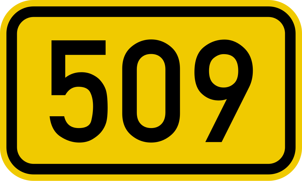 File:Bundesstraße 509 number.svg - Wikimedia Commons