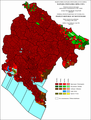 Εθνική σύνθεση του Μαυροβουνίου κατά διαμερίσματα 1961