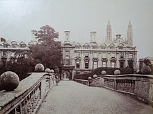 The bridge, circa 1870 Cambridge University, Clare College.jpg