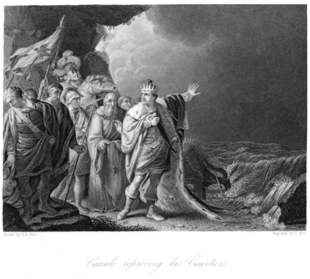 Canute Reproving His Courtiers (1848)