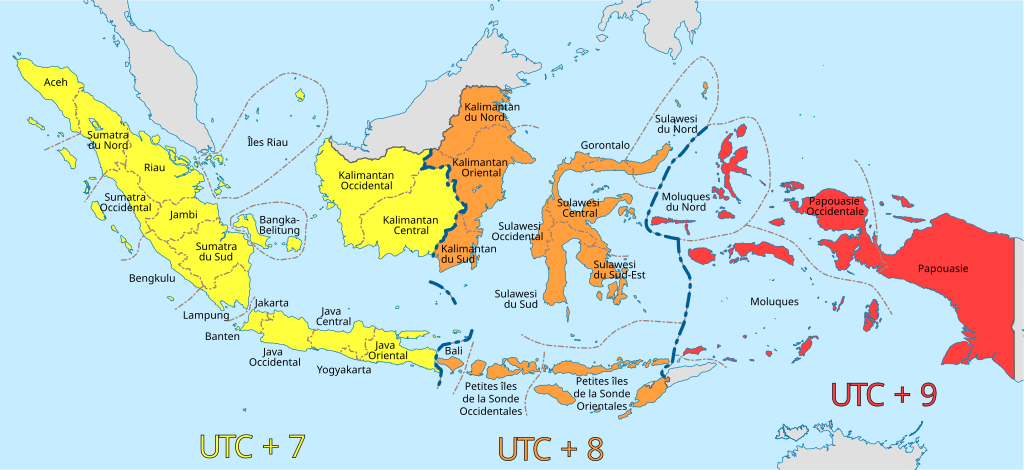 Fichier Carte des fuseaux horaires en Indon sie  svg 