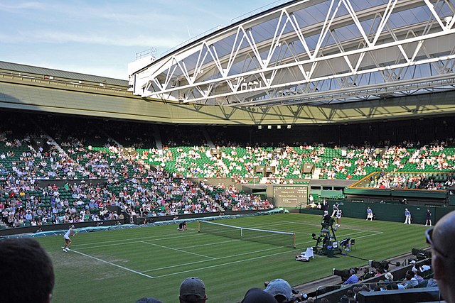 Centre Court where the Finals of Wimbledon take place.