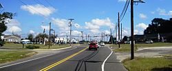 Intersection as seen from eastbound CR 537 at US 206