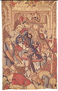Flemish School tapestry of Charlemagne