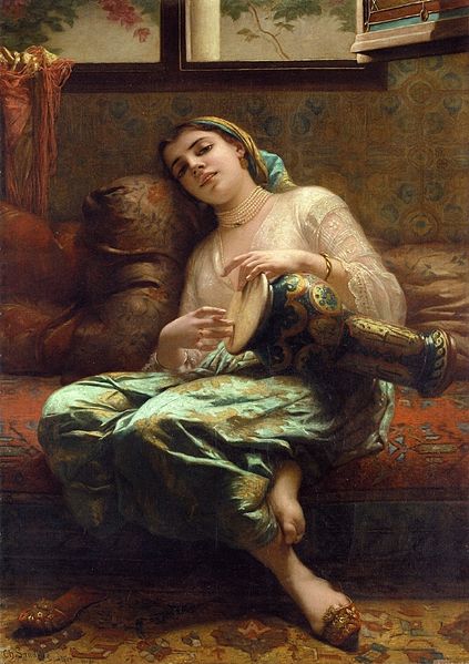 File:Charles-Landelle-Algerian-Woman-Playing-A-Darbouka.jpg