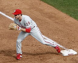 Chase Utley on April 13, 2009