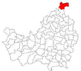 Location in Cluj County