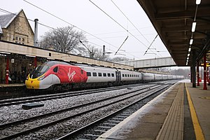 Class 390 016 At Lancaster In The Snow.jpg