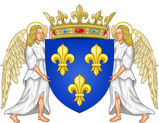 Coat of Arms of Charles VII of France (counterseal).svg