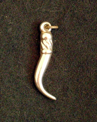 <span class="mw-page-title-main">Cornicello</span> Italian amulet or talisman worn to protect against the evil eye