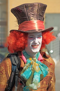 Cosplayer dressed as 'Mad Hatter' from Alice in Wonderland at j-pop-con, Copenhagen, 2014