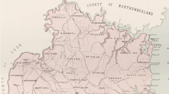 Maroota Parish in the County of Cumberland New South wales. County of Cumberland (North) New South wales.png