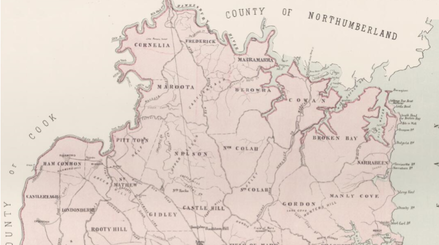 Map showing the Parish of Cowan, 1886. County of Cumberland (North) New South wales.png