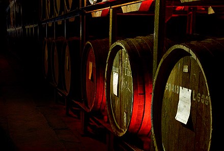 The "Paradise" cellar in Cognac