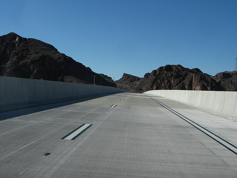 File:Crossing the Mike O'Callaghan-Pat Tillman Memorial Bridge over the Colorado River (5443597764).jpg