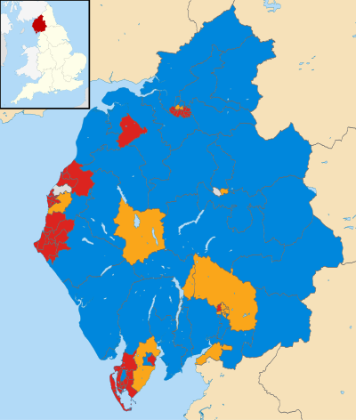 Cumbria INGGRIS pilkada 2005 peta.svg