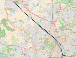 Spoorlijn Hamburg Holstenstraße - Pinneberg op de kaart