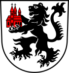 Coat of arms of the city of Kirchberg an der Jagst