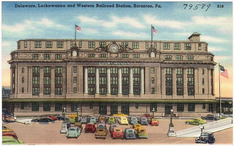 File:Delaware, Lackawanna and Western Railroad Station, Scranton, Pa (79589).jpg