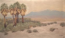 Desert near Palm Springs Desert near Palm Springs Oil painting by Carl Eytel (1914).jpg