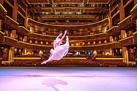 Le Ballet national cubain en train de répéter sur la scène de l'Opéra