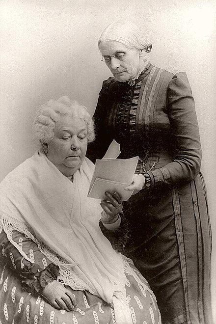 Stanton (seated) and Susan B. Anthony