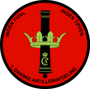 Emblem for 1st Danish Artillery Battalion.svg
