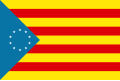 Propuesta de estelada para los Países Catalanes.