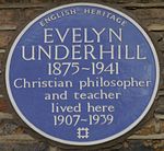 Evelyn Underhill 50 Campden Hill Square blue plaque.jpg