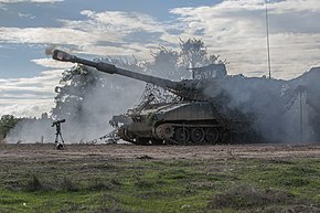 Portuguese Army Field Artillery Battery M109A5 Exercise TRIDENT JUNCTURE (22384713500).jpg