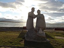 Statue of Alberto Maria de Agostini