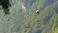 Zasahující vrtulníky v labském údolí