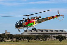 Portuguese Rotores de Portugal aerobatic team's Alouette III helicopter