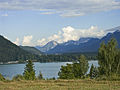 Baško jezero-pogled na Karavanke