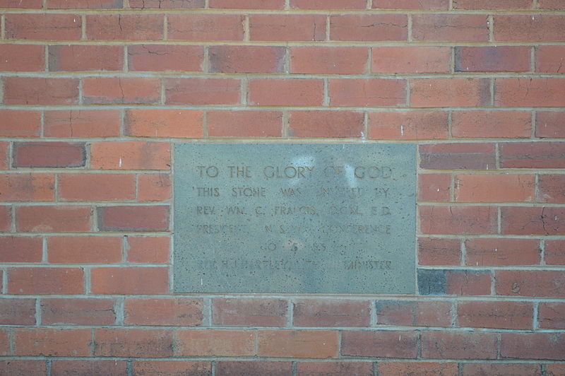 File:Finley Uniting Church Foundation Stone.JPG