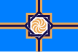 Flag of Western Armenia (Arevakhach sun/eternity symbol)