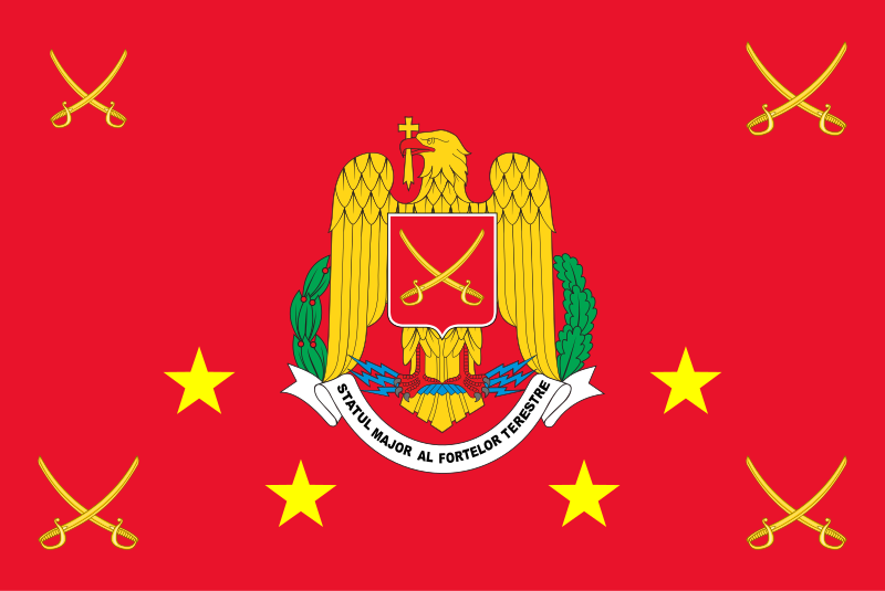 File:Flag of the Romanian Land Forces (Obverse).svg