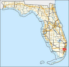 Description de l'image Florida's 25th congressional district (since 2023).svg.