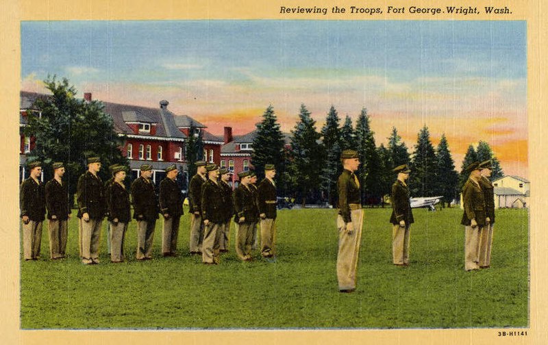 File:Fort George Wright WA - Reviewing the Troops (NBY 431171).jpg