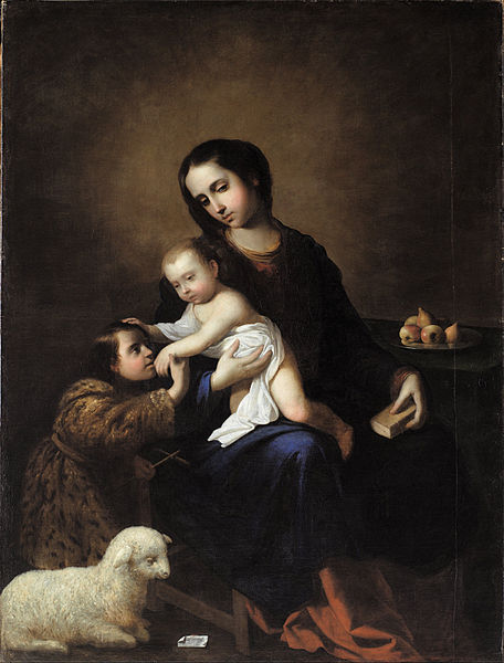 File:Francisco de Zurbarán - The Virgin and Child with the Infant St John the Baptist - Google Art Project.jpg