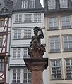 Estatua de Minerva en Frankfurt.