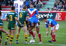 France playing against Australia in Toulouse. Fraus04rugby13.jpg