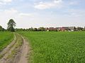 Way to the „Landschaftswiesen“ and to the stream / Weg in die Wiesen und zum Bach