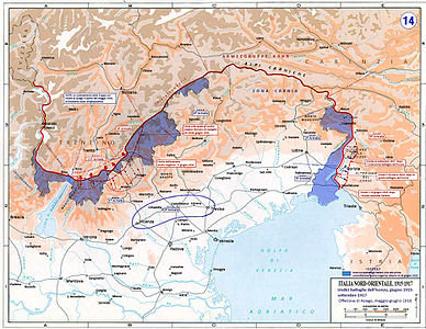 Operacions al front italià entre juny de 1915 i setembre de 1917