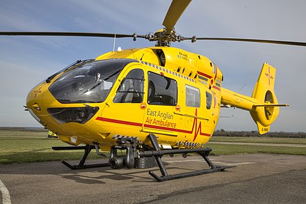 Eurocopter EC145 utility helicopter ambulance service (medevac)