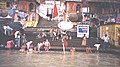 Mensen baden in de Ganges