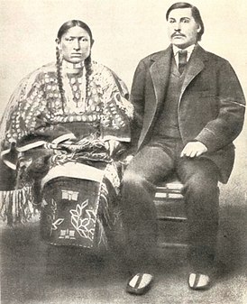 Джордж Бент и его жена Сорока, 1867 г.