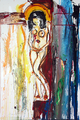 Giordano Macellari - "Crucifixion" (Crocifissione) X0353ASAT, 2004 - Acrylic on canvas - cm 80X120
