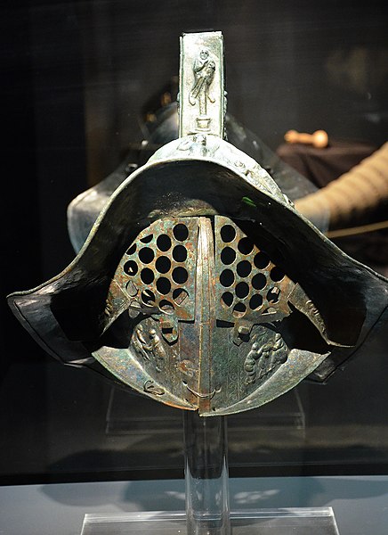 Gladiator helmet found in Pompeii