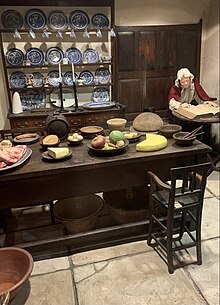 A recreation of a typical Glamorgan farmhouse kitchen from the nineteenth century, installed in Swansea Museum Glamorgan farmhouse kitchen, recreated at Swansea Museum.jpg